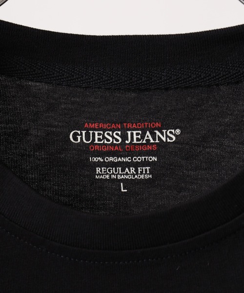 GUESS JEANS（ゲスジーンズ）の「GUESS JEANS GJ LS CN REG EMBRO TEE ゲス刺繍ロゴ 長袖Tシャツ（Tシャツ/カットソー・メンズ・ホワイト/ブラック・XL/S/L）」の10枚目の写真