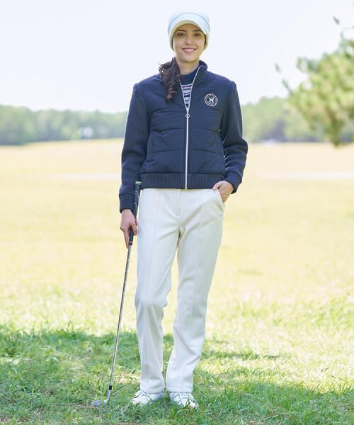 ニットコンビパデットブルゾン（ブルゾン）｜adabat（アダバット）の