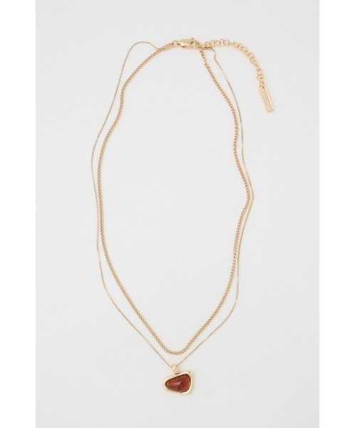 MOUSSY（マウジー）の「CLEAR MARBLE ネックレス（ネックレス・レディース・ゴールド/シルバー・FREE）」の3枚目の写真