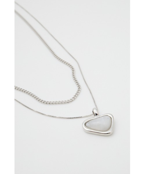 MOUSSY（マウジー）の「CLEAR MARBLE ネックレス（ネックレス・レディース・ゴールド/シルバー・FREE）」の9枚目の写真