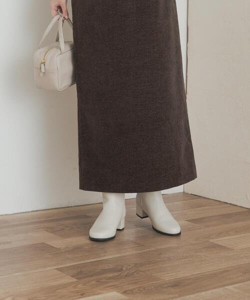 URBAN RESEARCH DOORS（アーバンリサーチドアーズ）の「チャンキーヒールブーツ（ブーツ・レディース・アイボリー/ブラック・36/38/37）」の7枚目の写真