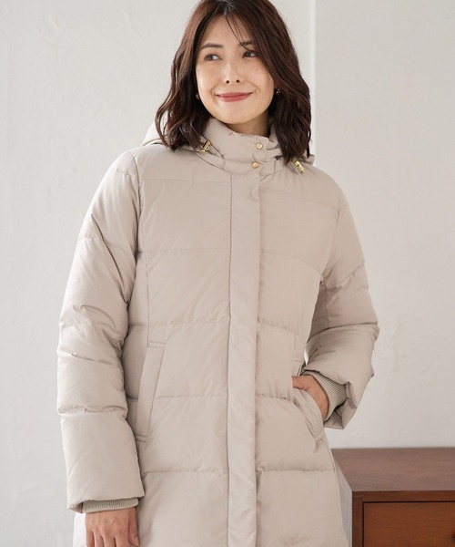 FOUND GOOD（ファウンドグッド）の「2WAYフードダウンJK（ダウンジャケット/コート・レディース・ブラウン系3/アイボリー/ブラック・S/L/M）」の5枚目の写真