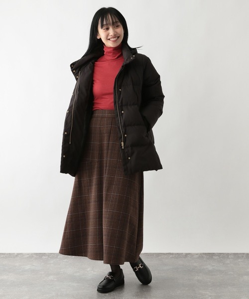 FOUND GOOD（ファウンドグッド）の「2WAYフードダウンJK（ダウンジャケット/コート・レディース・ブラウン系3/アイボリー/ブラック・S/L/M）」の6枚目の写真