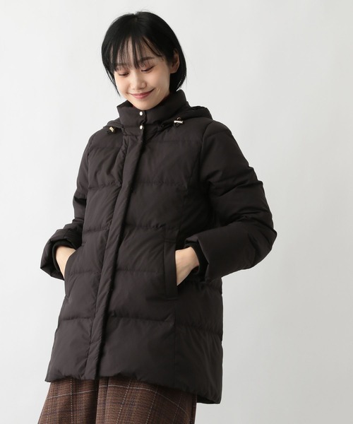 FOUND GOOD（ファウンドグッド）の「2WAYフードダウンJK（ダウンジャケット/コート・レディース・ブラウン系3/アイボリー/ブラック・S/L/M）」の9枚目の写真