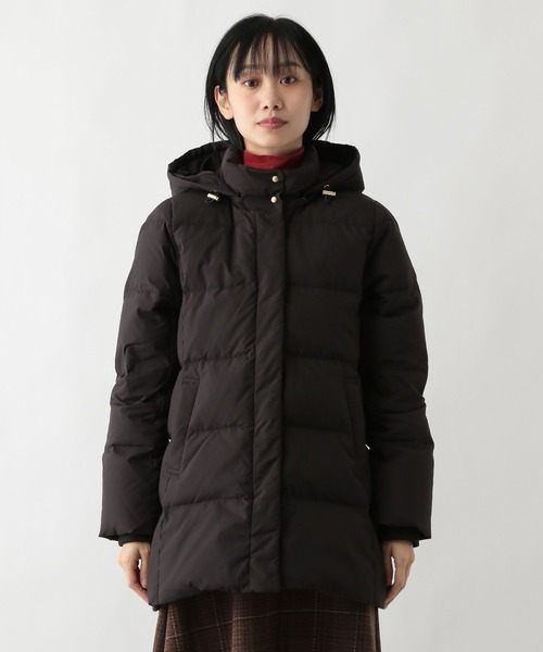FOUND GOOD（ファウンドグッド）の「2WAYフードダウンJK（ダウンジャケット/コート・レディース・ブラウン系3/アイボリー/ブラック・S/L/M）」の11枚目の写真