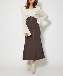 カーディガンセットニットマーメイドワンピース 秋服 冬服