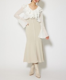 カーディガンセットニットマーメイドワンピース 秋服 冬服