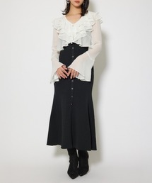 カーディガンセットニットマーメイドワンピース 秋服 冬服