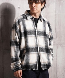 1111clothing（ワンフォークロージング）の「オンブレチェック ドルマン ジャケット / Ombre Check Dolman Jacket（ブルゾン）」