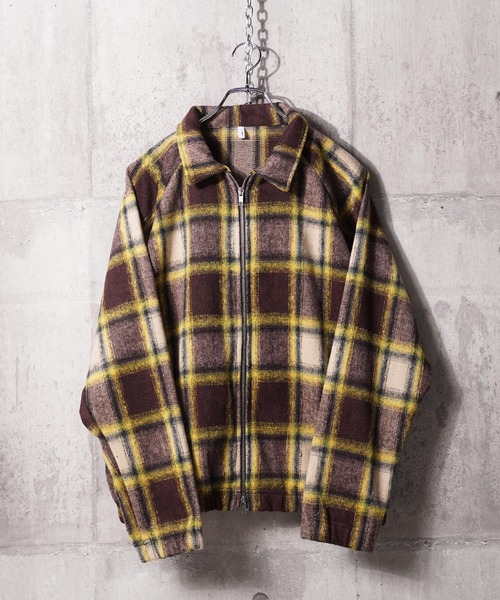 オンブレチェック ドルマン ジャケット / Ombre Check Dolman Jacket