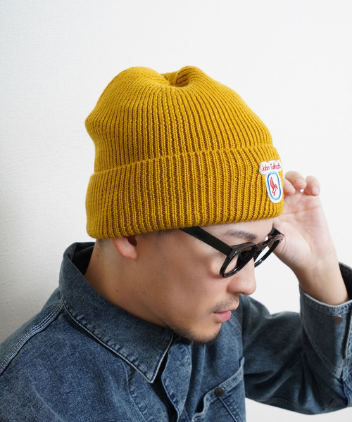 ZIP FIVE（ジップファイブ）の「ジョンタロック ウール混 ニット帽（ニットキャップ/ビーニー・メンズ・ブラック/モカ/ダークグレー/ベージュ/イエロー/ワイン系/ネイビー系/ライトグレー/カーキ系・FREE）」の8枚目の写真