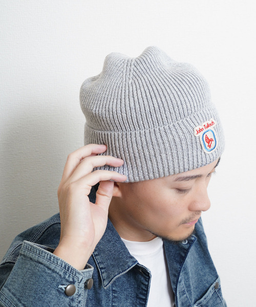 ZIP FIVE（ジップファイブ）の「ジョンタロック ウール混 ニット帽（ニットキャップ/ビーニー・メンズ・ブラック/モカ/ダークグレー/ベージュ/イエロー/ワイン系/ネイビー系/ライトグレー/カーキ系・FREE）」の3枚目の写真