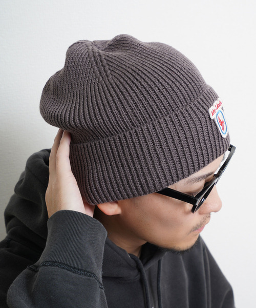 ZIP FIVE（ジップファイブ）の「ジョンタロック ウール混 ニット帽（ニットキャップ/ビーニー・メンズ・ブラック/モカ/ダークグレー/ベージュ/イエロー/ワイン系/ネイビー系/ライトグレー/カーキ系・FREE）」の4枚目の写真