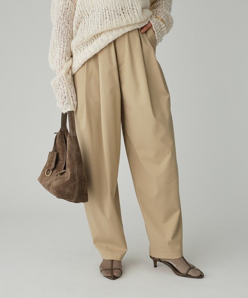 BABYLONE（バビロン）の「TWタックツイルパンツ（その他パンツ・レディース・グレー/ブラック/ベージュ・36inch/38inch）」の3枚目の写真