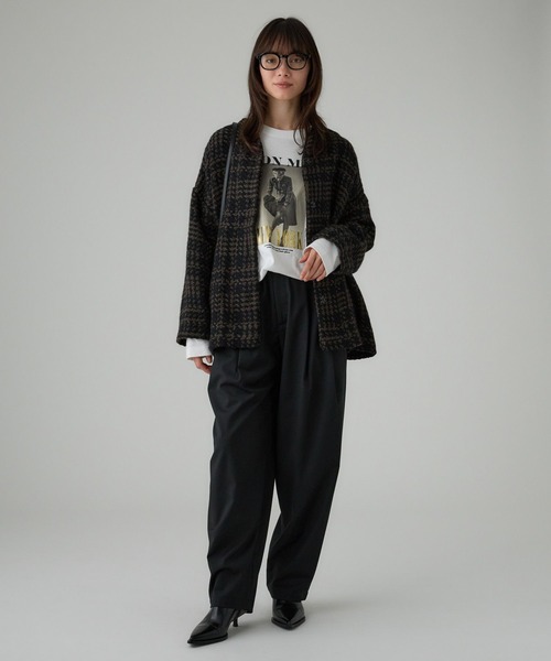 BABYLONE（バビロン）の「TWタックツイルパンツ（その他パンツ・レディース・グレー/ブラック/ベージュ・36inch/38inch）」の18枚目の写真