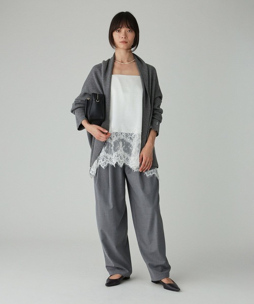 BABYLONE（バビロン）の「TWタックツイルパンツ（その他パンツ・レディース・グレー/ブラック/ベージュ・36inch/38inch）」の4枚目の写真