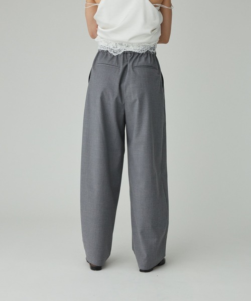 BABYLONE（バビロン）の「TWタックツイルパンツ（その他パンツ・レディース・グレー/ブラック/ベージュ・36inch/38inch）」の9枚目の写真