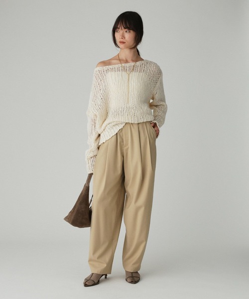 BABYLONE（バビロン）の「TWタックツイルパンツ（その他パンツ・レディース・グレー/ブラック/ベージュ・36inch/38inch）」の11枚目の写真