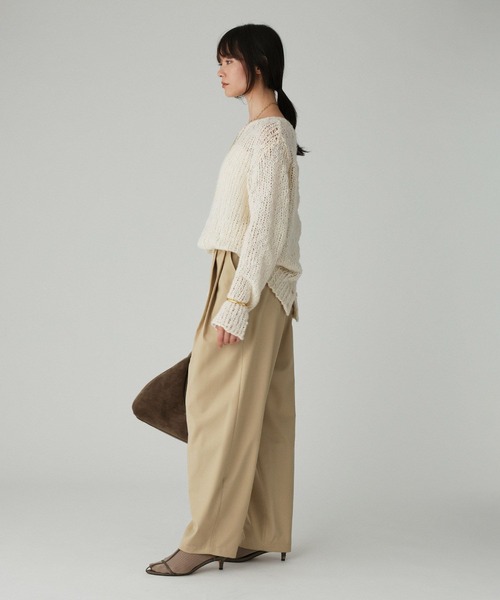 BABYLONE（バビロン）の「TWタックツイルパンツ（その他パンツ・レディース・グレー/ブラック/ベージュ・36inch/38inch）」の12枚目の写真