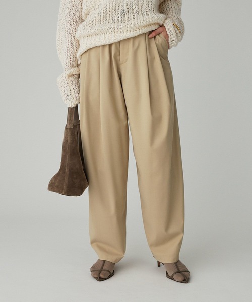 BABYLONE（バビロン）の「TWタックツイルパンツ（その他パンツ・レディース・グレー/ブラック/ベージュ・36inch/38inch）」の14枚目の写真