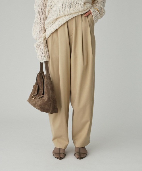 BABYLONE（バビロン）の「TWタックツイルパンツ（その他パンツ・レディース・グレー/ブラック/ベージュ・36inch/38inch）」の15枚目の写真