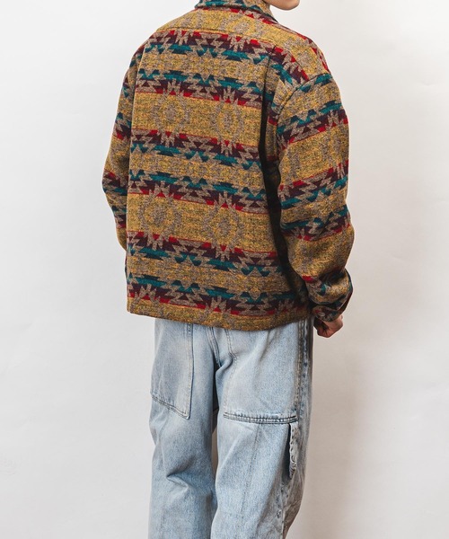 garsonwave(ギャルソンウェーブ)の「Healthknit Product ヘルスニットプロダクト コヨーテ 刺繍 オルテガ柄 ジャケット(GW)(その他アウター・メンズ・ブラック/ブラウン・M/L/XL)」の16枚目の写真