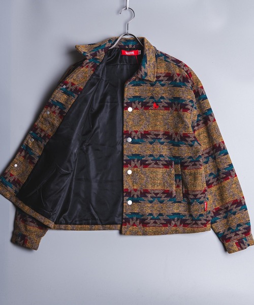 garsonwave(ギャルソンウェーブ)の「Healthknit Product ヘルスニットプロダクト コヨーテ 刺繍 オルテガ柄 ジャケット(GW)(その他アウター・メンズ・ブラック/ブラウン・M/L/XL)」の21枚目の写真