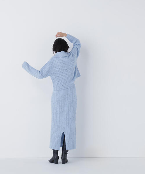 NATURAL BEAUTY BASIC（ナチュラルビューティーベーシック）の「◇スパンコールラメニットセットアップ（ワンピース・レディース・グレー/ブルー・P/S/MEDIUM）」の20枚目の写真