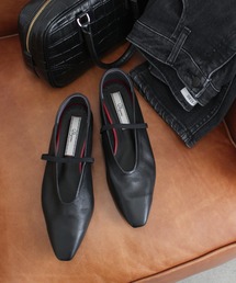 Dhyana.（ディアナドット）の「ソフトレザーストラップシューズ（バレエシューズ）」