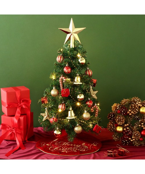 クリスマスツリー スターターセット 60cm グリーン（インテリア雑貨