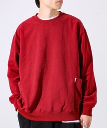 GLOSTER | 【ディテールで差がつく】バックステッチサイドポケットスウェット(スウェット)