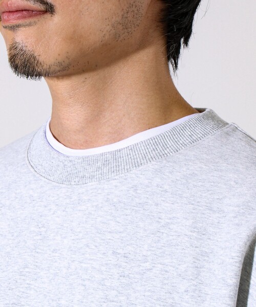 GLOSTER（グロスター）の「【ディテールで差がつく】バックステッチサイドポケットスウェット（スウェット・メンズ・ブラック/ボルドー/グレー/オリーブ・S/M/L）」の8枚目の写真