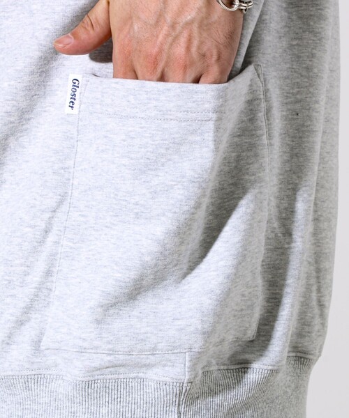 GLOSTER（グロスター）の「【ディテールで差がつく】バックステッチサイドポケットスウェット（スウェット・メンズ・ブラック/ボルドー/グレー/オリーブ・S/M/L）」の19枚目の写真