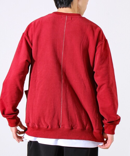 GLOSTER（グロスター）の「【ディテールで差がつく】バックステッチサイドポケットスウェット（スウェット・メンズ・ブラック/ボルドー/グレー/オリーブ・S/M/L）」の15枚目の写真