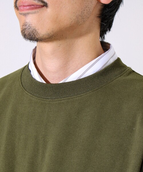 GLOSTER（グロスター）の「【ディテールで差がつく】バックステッチサイドポケットスウェット（スウェット・メンズ・ブラック/ボルドー/グレー/オリーブ・S/M/L）」の22枚目の写真