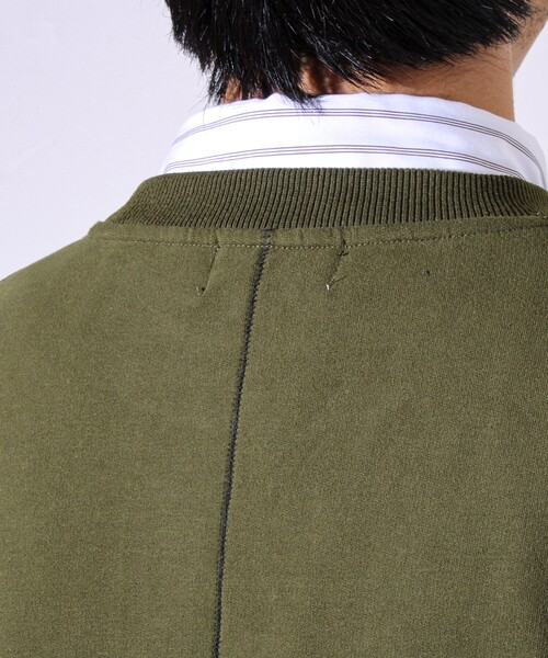GLOSTER（グロスター）の「【ディテールで差がつく】バックステッチサイドポケットスウェット（スウェット・メンズ・ブラック/ボルドー/グレー/オリーブ・S/M/L）」の20枚目の写真
