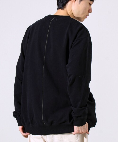 GLOSTER（グロスター）の「【ディテールで差がつく】バックステッチサイドポケットスウェット（スウェット・メンズ・ブラック/ボルドー/グレー/オリーブ・S/M/L）」の16枚目の写真