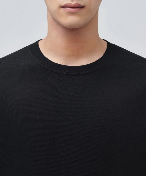 MUSINSA STANDARD（ムシンサスタンダード）の「クルーネック長袖Tシャツ[ブラック]（Tシャツ/カットソー・メンズ・その他・XX-LARGE/XXX-LARGE/SMALL/MEDIUM/LARGE/X-LARGE）」の16枚目の写真