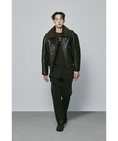 MUSINSA STANDARD（ムシンサスタンダード）の「クルーネック長袖Tシャツ[ブラック]（Tシャツ/カットソー・メンズ・その他・XX-LARGE/XXX-LARGE/SMALL/MEDIUM/LARGE/X-LARGE）」の9枚目の写真
