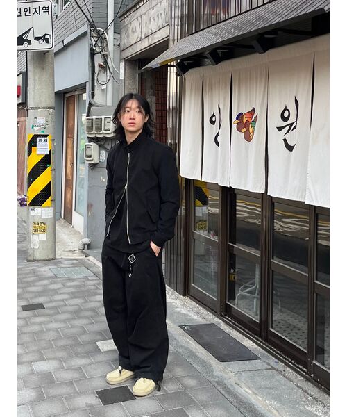 MUSINSA STANDARD（ムシンサスタンダード）の「クルーネック長袖Tシャツ[ブラック]（Tシャツ/カットソー・メンズ・その他・XX-LARGE/XXX-LARGE/SMALL/MEDIUM/LARGE/X-LARGE）」の6枚目の写真