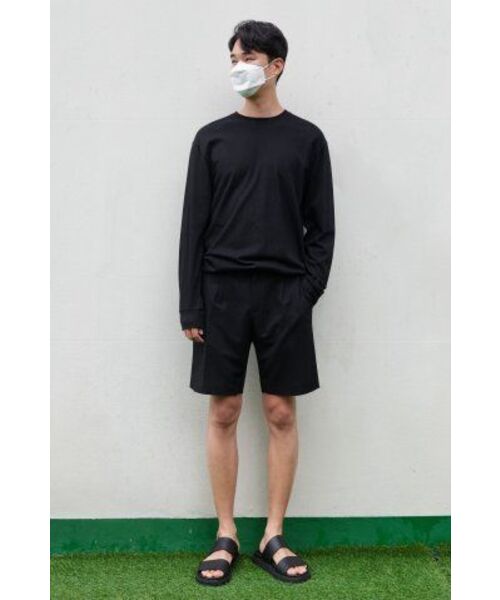 MUSINSA STANDARD（ムシンサスタンダード）の「クルーネック長袖Tシャツ[ブラック]（Tシャツ/カットソー・メンズ・その他・XX-LARGE/XXX-LARGE/SMALL/MEDIUM/LARGE/X-LARGE）」の3枚目の写真
