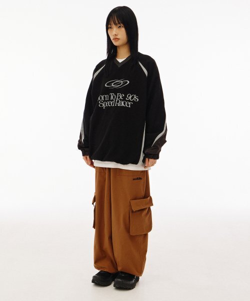 1993STUDIO(1993スタジオ)の「ウィンドカーゴワイドパンツ_ブリック(その他パンツ・レディース・その他・MEDIUM/LARGE)」の6枚目の写真