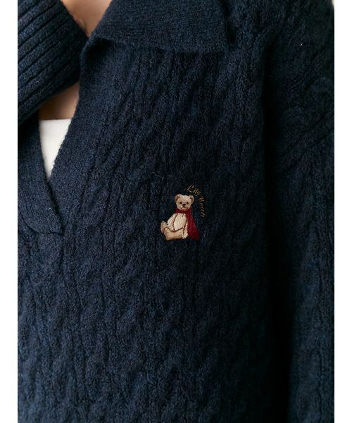 セール】Lily Bearケーブルニットワンピース（ワンピース）｜LILY