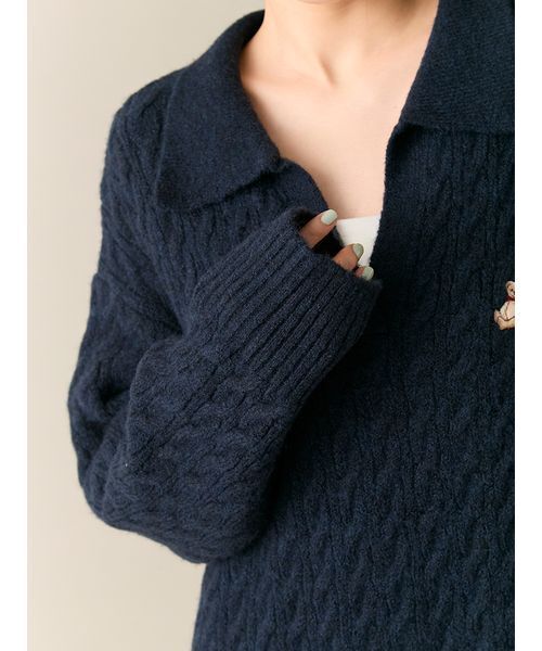 セール】Lily Bearケーブルニットワンピース（ワンピース）｜LILY