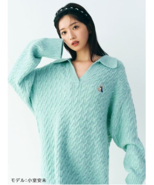 セール】Lily Bearケーブルニットワンピース（ワンピース）｜LILY