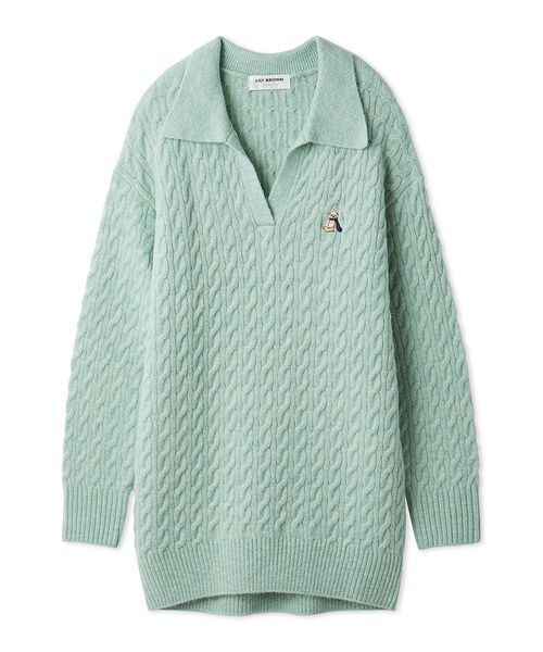 セール】Lily Bearケーブルニットワンピース（ワンピース）｜LILY