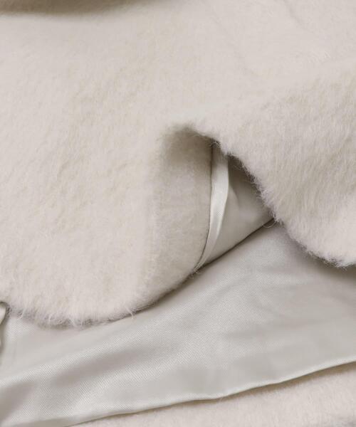 F by ROSSO(エフバイロッソ)の「F by ROSSO 『UR TECH』シャギーノーカラーコート(ノーカラージャケット・レディース・アイボリー/チャコールグレー・FREE)」の19枚目の写真