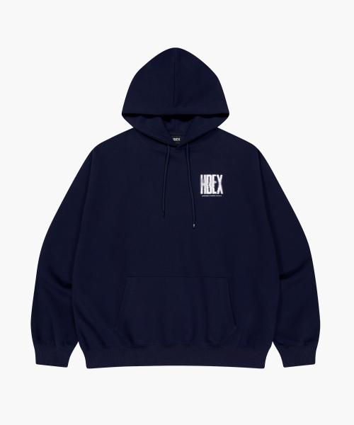 HDEX（エイチデックス）の「クラックプリンテッドフードパーカー (ネイビー)（パーカー・メンズ・ネイビー・LARGE/X-LARGE/XX-LARGE/MEDIUM）」の2枚目の写真