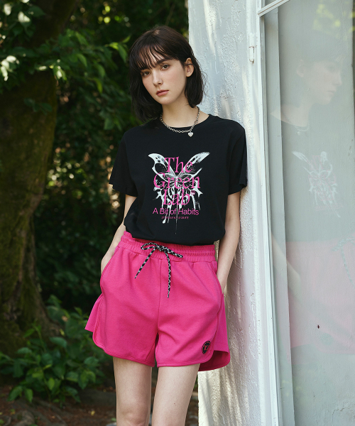 THE GREEN LAB（ザグリーンラボ）の「バタフライグラフィック半袖Tシャツ[ブラック]（Tシャツ/カットソー・レディース・その他・FREE）」の6枚目の写真