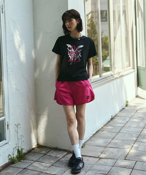 THE GREEN LAB（ザグリーンラボ）の「バタフライグラフィック半袖Tシャツ[ブラック]（Tシャツ/カットソー・レディース・その他・FREE）」の7枚目の写真
